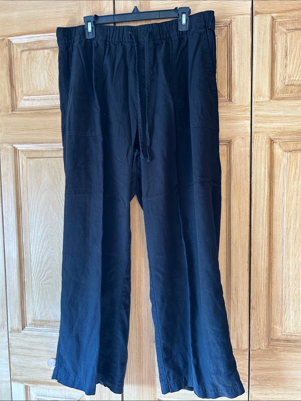 EUC Gap Linen - Blend with Elastic and Drawstring Waist Pants. Wide Leg.